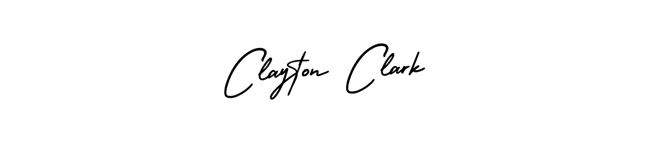 How to make Clayton Clark signature? AmerikaSignatureDemo-Regular is a professional autograph style. Create handwritten signature for Clayton Clark name. Clayton Clark signature style 3 images and pictures png