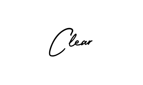 The best way (AmerikaSignatureDemo-Regular) to make a short signature is to pick only two or three words in your name. The name Clear include a total of six letters. For converting this name. Clear signature style 3 images and pictures png