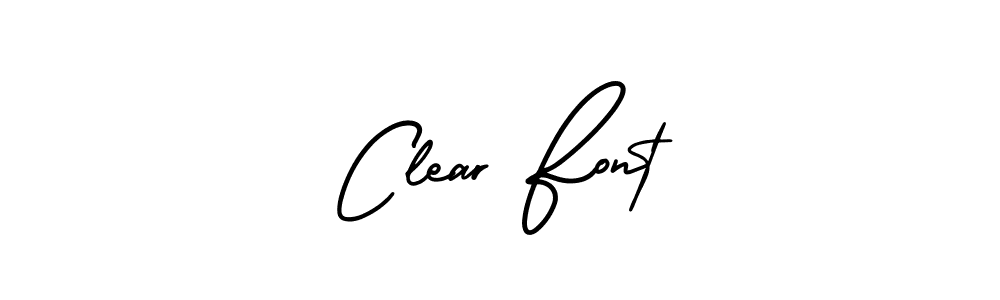 Create a beautiful signature design for name Clear Font. With this signature (AmerikaSignatureDemo-Regular) fonts, you can make a handwritten signature for free. Clear Font signature style 3 images and pictures png