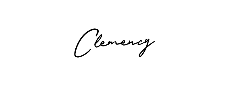 How to make Clemency name signature. Use AmerikaSignatureDemo-Regular style for creating short signs online. This is the latest handwritten sign. Clemency signature style 3 images and pictures png