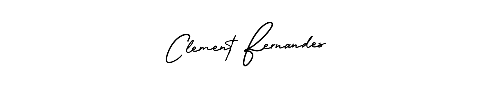 Design your own signature with our free online signature maker. With this signature software, you can create a handwritten (AmerikaSignatureDemo-Regular) signature for name Clement Fernandes. Clement Fernandes signature style 3 images and pictures png