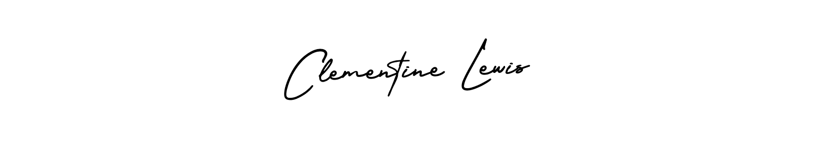 Use a signature maker to create a handwritten signature online. With this signature software, you can design (AmerikaSignatureDemo-Regular) your own signature for name Clementine Lewis. Clementine Lewis signature style 3 images and pictures png