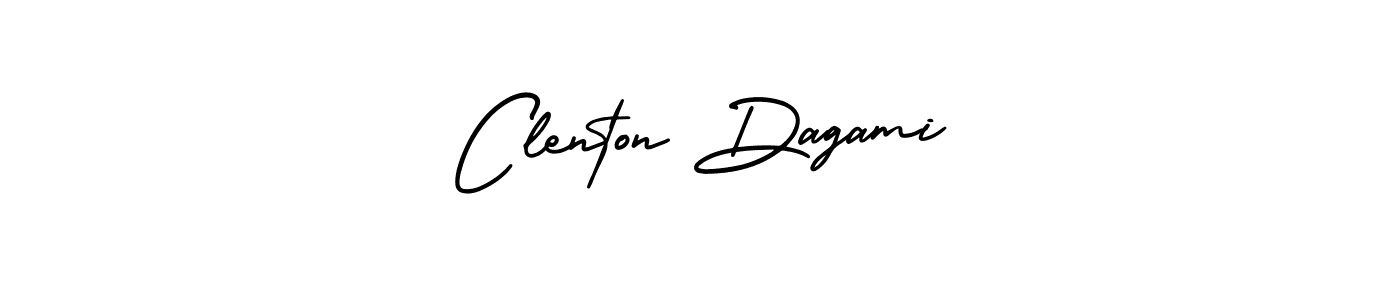 Create a beautiful signature design for name Clenton Dagami. With this signature (AmerikaSignatureDemo-Regular) fonts, you can make a handwritten signature for free. Clenton Dagami signature style 3 images and pictures png