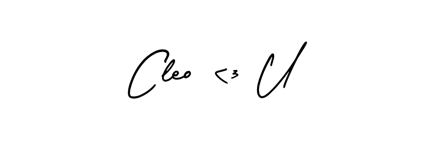 Also we have Cleo <3 U name is the best signature style. Create professional handwritten signature collection using AmerikaSignatureDemo-Regular autograph style. Cleo <3 U signature style 3 images and pictures png
