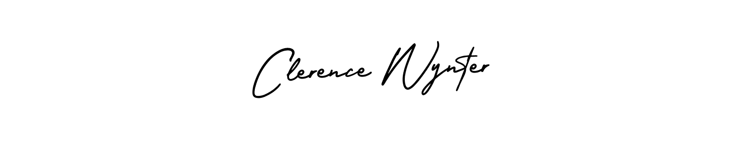 AmerikaSignatureDemo-Regular is a professional signature style that is perfect for those who want to add a touch of class to their signature. It is also a great choice for those who want to make their signature more unique. Get Clerence Wynter name to fancy signature for free. Clerence Wynter signature style 3 images and pictures png