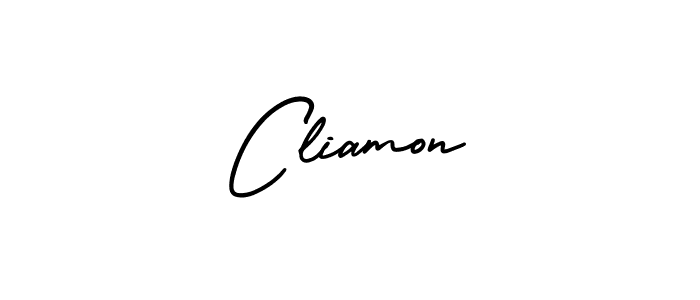 Cliamon stylish signature style. Best Handwritten Sign (AmerikaSignatureDemo-Regular) for my name. Handwritten Signature Collection Ideas for my name Cliamon. Cliamon signature style 3 images and pictures png