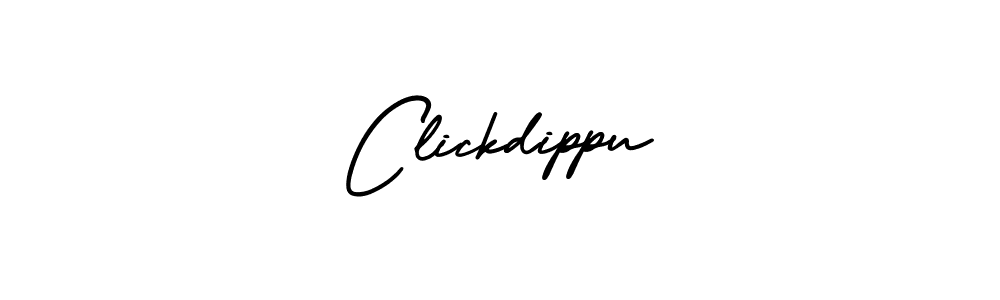 Design your own signature with our free online signature maker. With this signature software, you can create a handwritten (AmerikaSignatureDemo-Regular) signature for name Clickdippu. Clickdippu signature style 3 images and pictures png