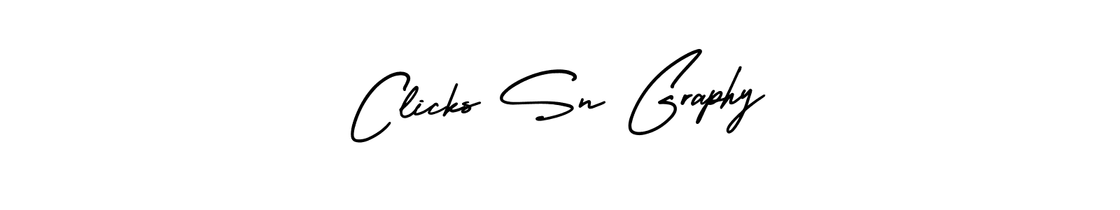 Design your own signature with our free online signature maker. With this signature software, you can create a handwritten (AmerikaSignatureDemo-Regular) signature for name Clicks Sn Graphy. Clicks Sn Graphy signature style 3 images and pictures png