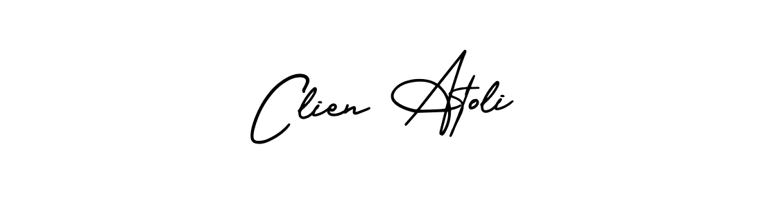 Once you've used our free online signature maker to create your best signature AmerikaSignatureDemo-Regular style, it's time to enjoy all of the benefits that Clien Atoli name signing documents. Clien Atoli signature style 3 images and pictures png
