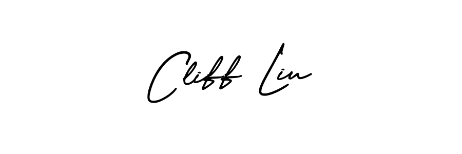 How to make Cliff Liu signature? AmerikaSignatureDemo-Regular is a professional autograph style. Create handwritten signature for Cliff Liu name. Cliff Liu signature style 3 images and pictures png