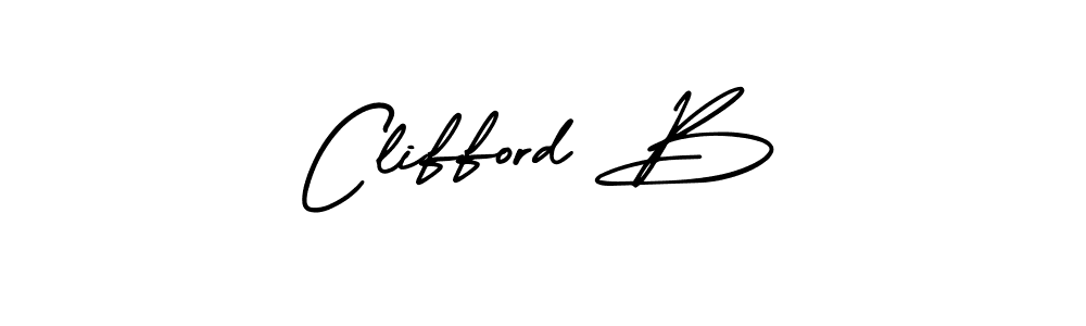 How to Draw Clifford B signature style? AmerikaSignatureDemo-Regular is a latest design signature styles for name Clifford B. Clifford B signature style 3 images and pictures png