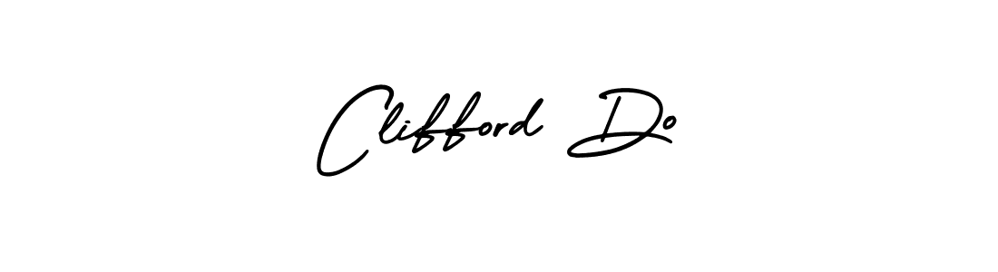 How to make Clifford Do name signature. Use AmerikaSignatureDemo-Regular style for creating short signs online. This is the latest handwritten sign. Clifford Do signature style 3 images and pictures png