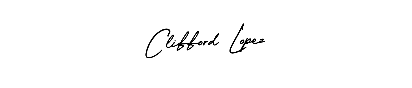 How to make Clifford Lopez signature? AmerikaSignatureDemo-Regular is a professional autograph style. Create handwritten signature for Clifford Lopez name. Clifford Lopez signature style 3 images and pictures png