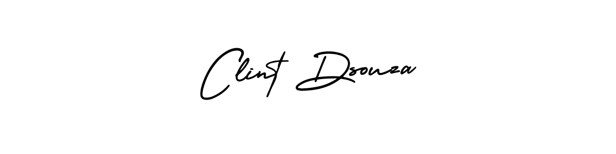 You should practise on your own different ways (AmerikaSignatureDemo-Regular) to write your name (Clint Dsouza) in signature. don't let someone else do it for you. Clint Dsouza signature style 3 images and pictures png