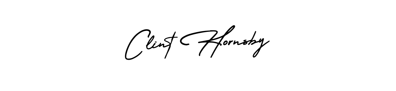 Design your own signature with our free online signature maker. With this signature software, you can create a handwritten (AmerikaSignatureDemo-Regular) signature for name Clint Hornsby. Clint Hornsby signature style 3 images and pictures png