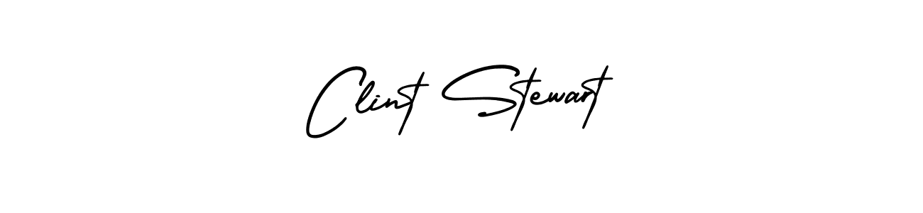 Design your own signature with our free online signature maker. With this signature software, you can create a handwritten (AmerikaSignatureDemo-Regular) signature for name Clint Stewart. Clint Stewart signature style 3 images and pictures png