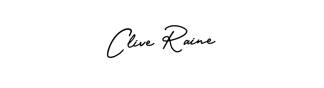 Clive Raine stylish signature style. Best Handwritten Sign (AmerikaSignatureDemo-Regular) for my name. Handwritten Signature Collection Ideas for my name Clive Raine. Clive Raine signature style 3 images and pictures png