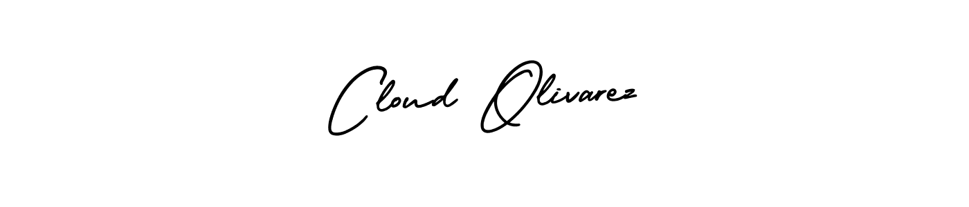 Make a beautiful signature design for name Cloud Olivarez. With this signature (AmerikaSignatureDemo-Regular) style, you can create a handwritten signature for free. Cloud Olivarez signature style 3 images and pictures png