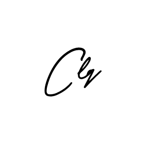 You should practise on your own different ways (AmerikaSignatureDemo-Regular) to write your name (Clq) in signature. don't let someone else do it for you. Clq signature style 3 images and pictures png