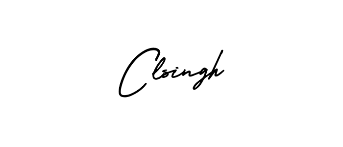 The best way (AmerikaSignatureDemo-Regular) to make a short signature is to pick only two or three words in your name. The name Clsingh include a total of six letters. For converting this name. Clsingh signature style 3 images and pictures png