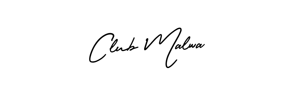Create a beautiful signature design for name Club Malwa. With this signature (AmerikaSignatureDemo-Regular) fonts, you can make a handwritten signature for free. Club Malwa signature style 3 images and pictures png