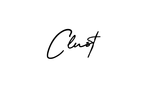How to make Clust signature? AmerikaSignatureDemo-Regular is a professional autograph style. Create handwritten signature for Clust name. Clust signature style 3 images and pictures png
