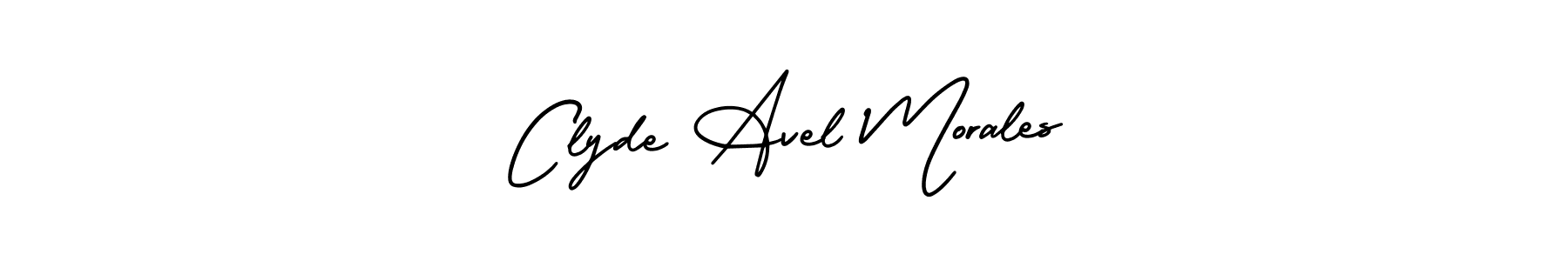 Also we have Clyde Avel Morales name is the best signature style. Create professional handwritten signature collection using AmerikaSignatureDemo-Regular autograph style. Clyde Avel Morales signature style 3 images and pictures png