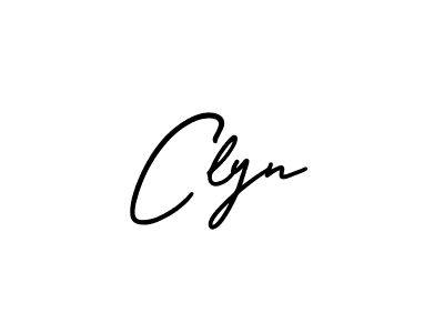 How to make Clyn name signature. Use AmerikaSignatureDemo-Regular style for creating short signs online. This is the latest handwritten sign. Clyn signature style 3 images and pictures png