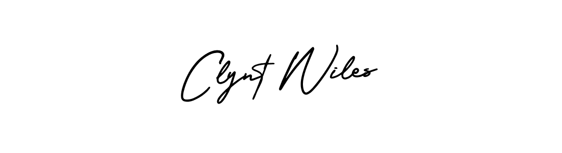 This is the best signature style for the Clynt Wiles name. Also you like these signature font (AmerikaSignatureDemo-Regular). Mix name signature. Clynt Wiles signature style 3 images and pictures png