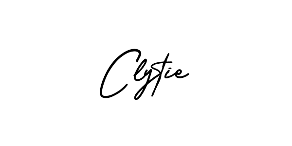 The best way (AmerikaSignatureDemo-Regular) to make a short signature is to pick only two or three words in your name. The name Clytie include a total of six letters. For converting this name. Clytie signature style 3 images and pictures png