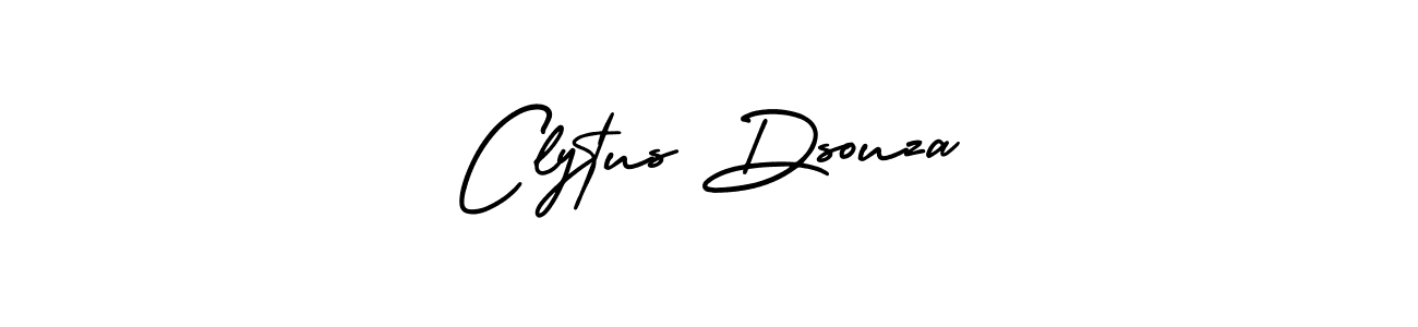 Design your own signature with our free online signature maker. With this signature software, you can create a handwritten (AmerikaSignatureDemo-Regular) signature for name Clytus Dsouza. Clytus Dsouza signature style 3 images and pictures png