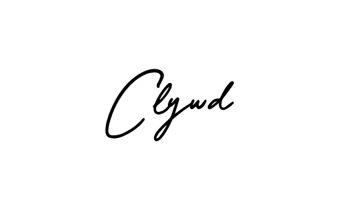 How to make Clywd signature? AmerikaSignatureDemo-Regular is a professional autograph style. Create handwritten signature for Clywd name. Clywd signature style 3 images and pictures png