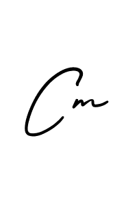 Design your own signature with our free online signature maker. With this signature software, you can create a handwritten (AmerikaSignatureDemo-Regular) signature for name Cm. Cm signature style 3 images and pictures png