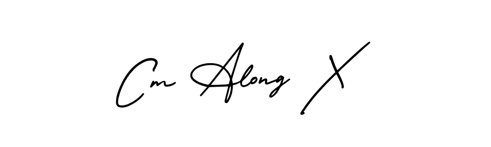 You can use this online signature creator to create a handwritten signature for the name Cm Along X. This is the best online autograph maker. Cm Along X signature style 3 images and pictures png