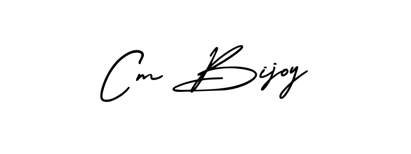 How to make Cm Bijoy signature? AmerikaSignatureDemo-Regular is a professional autograph style. Create handwritten signature for Cm Bijoy name. Cm Bijoy signature style 3 images and pictures png