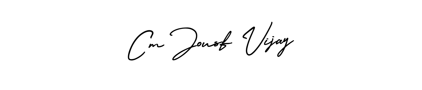 How to Draw Cm Jousf Vijay signature style? AmerikaSignatureDemo-Regular is a latest design signature styles for name Cm Jousf Vijay. Cm Jousf Vijay signature style 3 images and pictures png