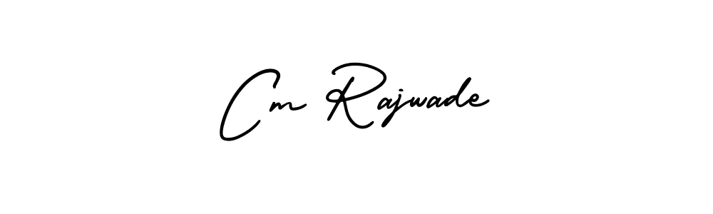 Cm Rajwade stylish signature style. Best Handwritten Sign (AmerikaSignatureDemo-Regular) for my name. Handwritten Signature Collection Ideas for my name Cm Rajwade. Cm Rajwade signature style 3 images and pictures png