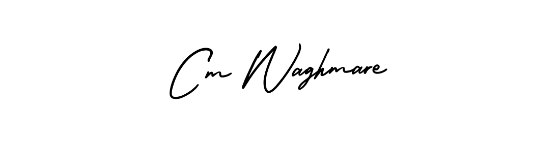 This is the best signature style for the Cm Waghmare name. Also you like these signature font (AmerikaSignatureDemo-Regular). Mix name signature. Cm Waghmare signature style 3 images and pictures png