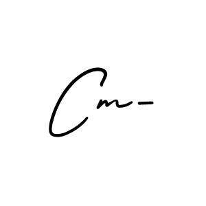 Design your own signature with our free online signature maker. With this signature software, you can create a handwritten (AmerikaSignatureDemo-Regular) signature for name Cm-. Cm- signature style 3 images and pictures png