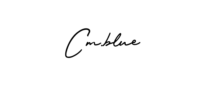 Cm.blue stylish signature style. Best Handwritten Sign (AmerikaSignatureDemo-Regular) for my name. Handwritten Signature Collection Ideas for my name Cm.blue. Cm.blue signature style 3 images and pictures png