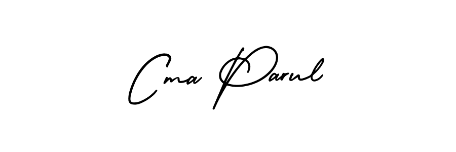 How to make Cma Parul signature? AmerikaSignatureDemo-Regular is a professional autograph style. Create handwritten signature for Cma Parul name. Cma Parul signature style 3 images and pictures png
