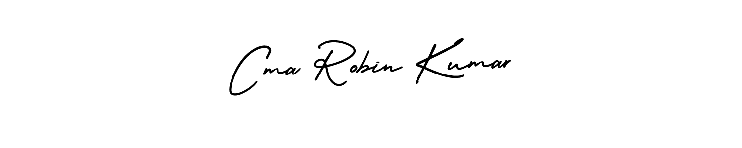 It looks lik you need a new signature style for name Cma Robin Kumar. Design unique handwritten (AmerikaSignatureDemo-Regular) signature with our free signature maker in just a few clicks. Cma Robin Kumar signature style 3 images and pictures png