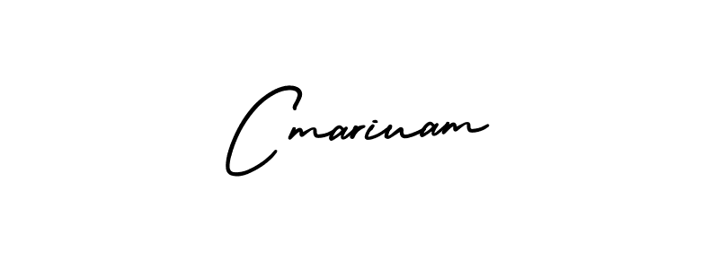 Cmariuam stylish signature style. Best Handwritten Sign (AmerikaSignatureDemo-Regular) for my name. Handwritten Signature Collection Ideas for my name Cmariuam. Cmariuam signature style 3 images and pictures png