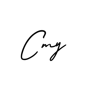 Use a signature maker to create a handwritten signature online. With this signature software, you can design (AmerikaSignatureDemo-Regular) your own signature for name Cmy. Cmy signature style 3 images and pictures png