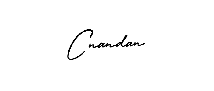 How to make Cnandan signature? AmerikaSignatureDemo-Regular is a professional autograph style. Create handwritten signature for Cnandan name. Cnandan signature style 3 images and pictures png