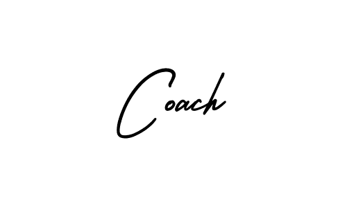 How to make Coach name signature. Use AmerikaSignatureDemo-Regular style for creating short signs online. This is the latest handwritten sign. Coach signature style 3 images and pictures png