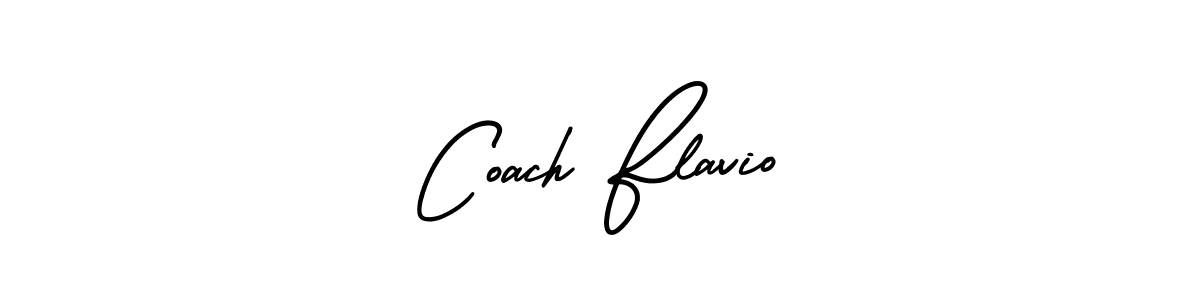 Make a beautiful signature design for name Coach Flavio. With this signature (AmerikaSignatureDemo-Regular) style, you can create a handwritten signature for free. Coach Flavio signature style 3 images and pictures png