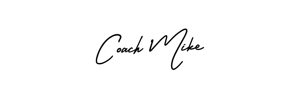 AmerikaSignatureDemo-Regular is a professional signature style that is perfect for those who want to add a touch of class to their signature. It is also a great choice for those who want to make their signature more unique. Get Coach Mike name to fancy signature for free. Coach Mike signature style 3 images and pictures png