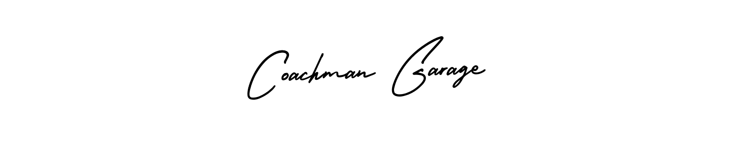 Use a signature maker to create a handwritten signature online. With this signature software, you can design (AmerikaSignatureDemo-Regular) your own signature for name Coachman Garage. Coachman Garage signature style 3 images and pictures png