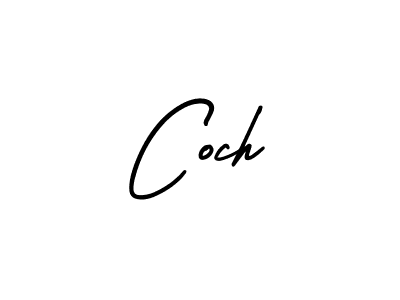 How to make Coch signature? AmerikaSignatureDemo-Regular is a professional autograph style. Create handwritten signature for Coch name. Coch signature style 3 images and pictures png